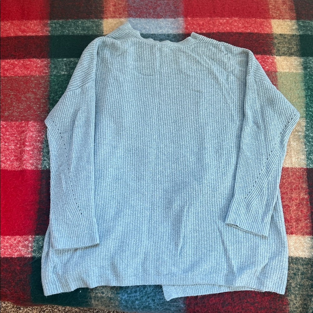 American Eagle Outfitters Light Blue Knit Cardigan - Picture 3 of 3